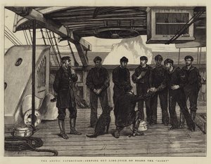 The Arctic Expedition, Serving Out Lime-Juice on Board the Alert