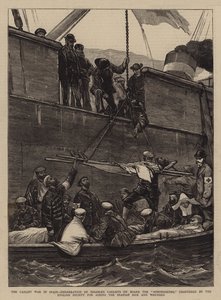 The Carlist War in Spain, Embarkation of Disabled Carlists on Board the Somorrostro, Chartered by the English Society for Aiding the Spanish Sick and Wounded
