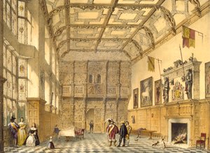 The Great Hall, Hatfield, Berkshire, 1600, illustration from 