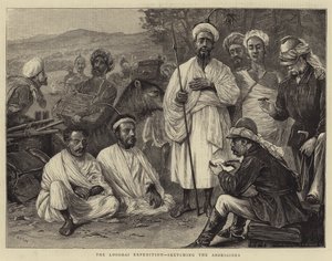 The Looshai Expedition, Sketching the Aborigines