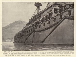 The Occupation of Volo, Sailors on the Greek Warship Hydra watching the Turks entering the Town