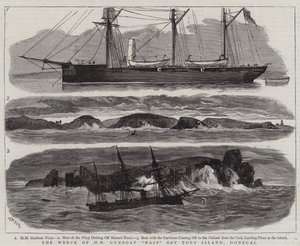 The Wreck of HM Gunboat Wasp off Tory Island, Donegal