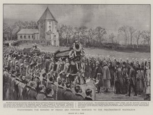 Transferring the Remains of Prince and Princess Bismarck to the Friedrichsruh Mausoleum