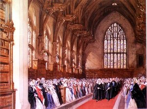 View of Westminster Hall (Interior) by Joseph Nash