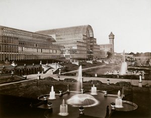 The Crystal Palace in London: The Gardens and Fountains, c.1870 by Joseph Paxton