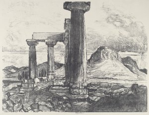 Acro, Corinth from Corinth by Joseph Pennell