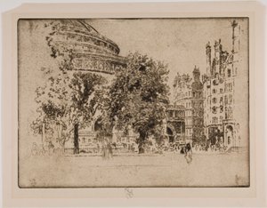 Albert Hall, London by Joseph Pennell