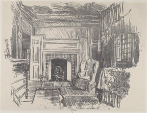 Bed Room, Stenton by Joseph Pennell