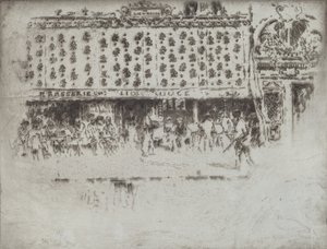 Brasserie, Au Lion Rouge by Joseph Pennell