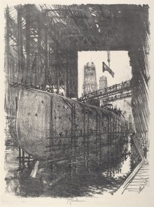 Building the Battleship by Joseph Pennell