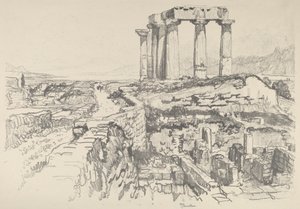 Corinth, Towards the Gulf by Joseph Pennell