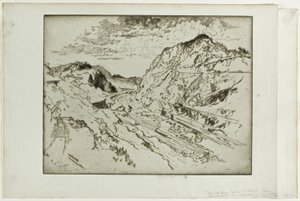 Culebra Cut, Panama by Joseph Pennell