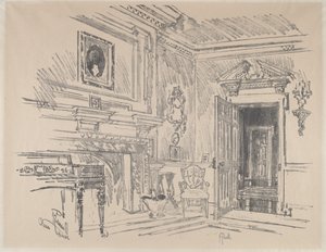 Drawing Room at Cliveden by Joseph Pennell