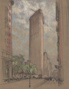 Drawing of the Flatiron Building by Pennell, c.1904