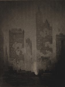 From the Cortlandt Street Ferry by Joseph Pennell