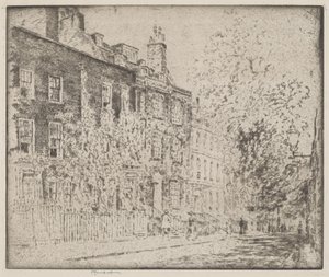 Great College Street, Westminster by Joseph Pennell