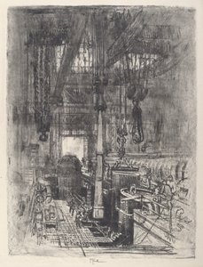 Gun Pit, No.II by Joseph Pennell