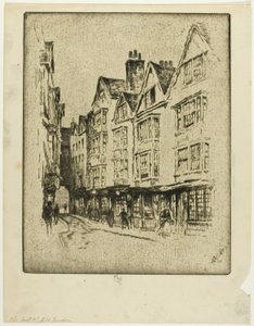 Last of Old London, Cloth Fair by Joseph Pennell