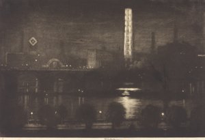 London Night, Whiskey and Tea by Joseph Pennell