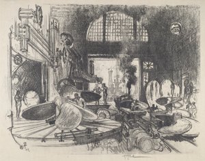 Making Propeller Blades by Joseph Pennell