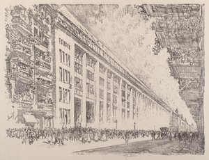 Mid-day, General Electric Works, Berlin, 1921 by Joseph Pennell
