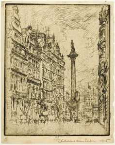 Northumberland Avenue by Joseph Pennell