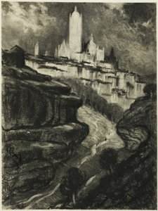 Segovia by Joseph Pennell