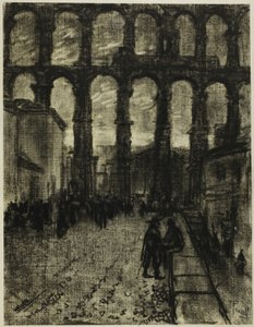 Segovia, The Aqueduct from Market