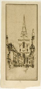 Spitalfields Church by Joseph Pennell