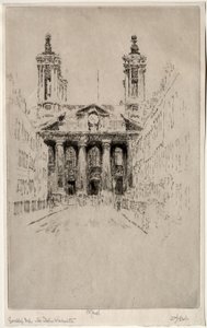St. Johns, Westminster by Joseph Pennell