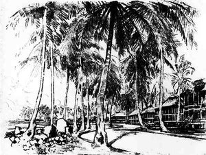 The American Quarter, plate I from The Panama Canal by Joseph Pennell, 1912 by Joseph Pennell