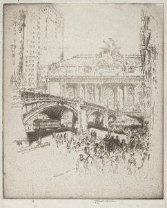 The Approach to the Grand Central, New York