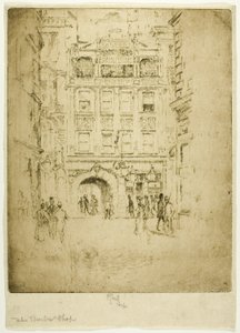 The Barber Shop by Joseph Pennell