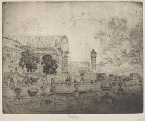 The Crystal Palace by Joseph Pennell