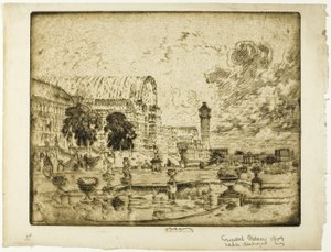 The Crystal Palace by Joseph Pennell