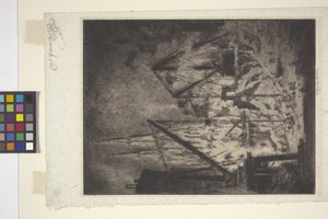 The Foundations At The Cathedral by Joseph Pennell
