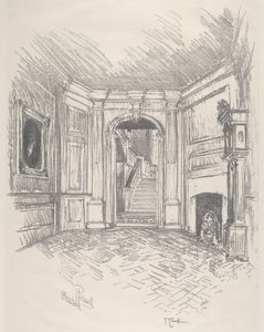The Hall, Stenton by Joseph Pennell