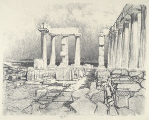 The Wine-Dark Sea, Sunium, 1913 by Joseph Pennell