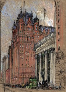 Waldorf Astoria Hotel by Joseph Pennell