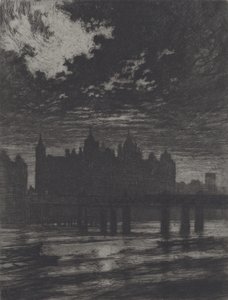Whitehall Court, 1903 by Joseph Pennell