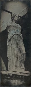 Caryatid, Erechtheion, Athens, 1842 by Joseph Philibert Girault De Prangey