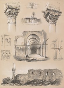 Details, Mosque of Amr, Cairo, 1843 by Joseph Philibert Girault De Prangey