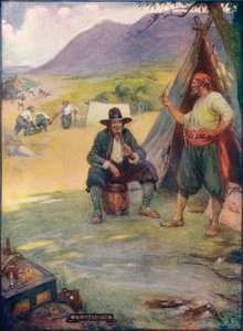 Where Now The Great City of Cape Town Stands, They Set Up Their Tents And Huts by Joseph Ratcliffe Skelton