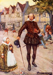 William Shakespeare in Stratford-upon-Avon by Joseph Ratcliffe Skelton