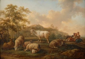 Landscape with Grazing Cattle