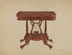 Table Lyre Pedestal, 1936