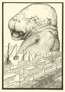 The Animal that Came out of the Sea by Joseph Rudyard (after) Kipling
