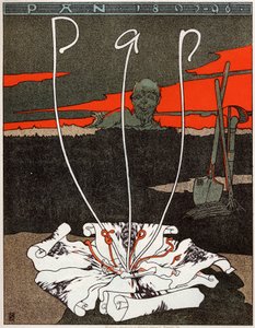 Pan, Magazine in Art Nouveau Style. Poster by Joseph Sattler