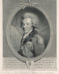 Portrait of Count Alexander Lvovich Naryshkin 1760-1826, 1801 by Joseph Saunders