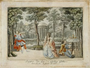 Tamino, Pamina and Papageno (engraving)